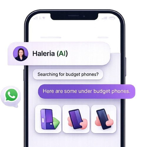 Haleria AI sales assistant interface preview