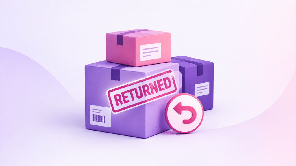 Stack of returned cash on delivery parcels caused by unverified orders