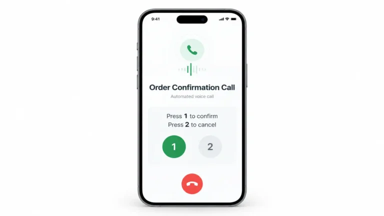 Order confirmation call script example for ecommerce