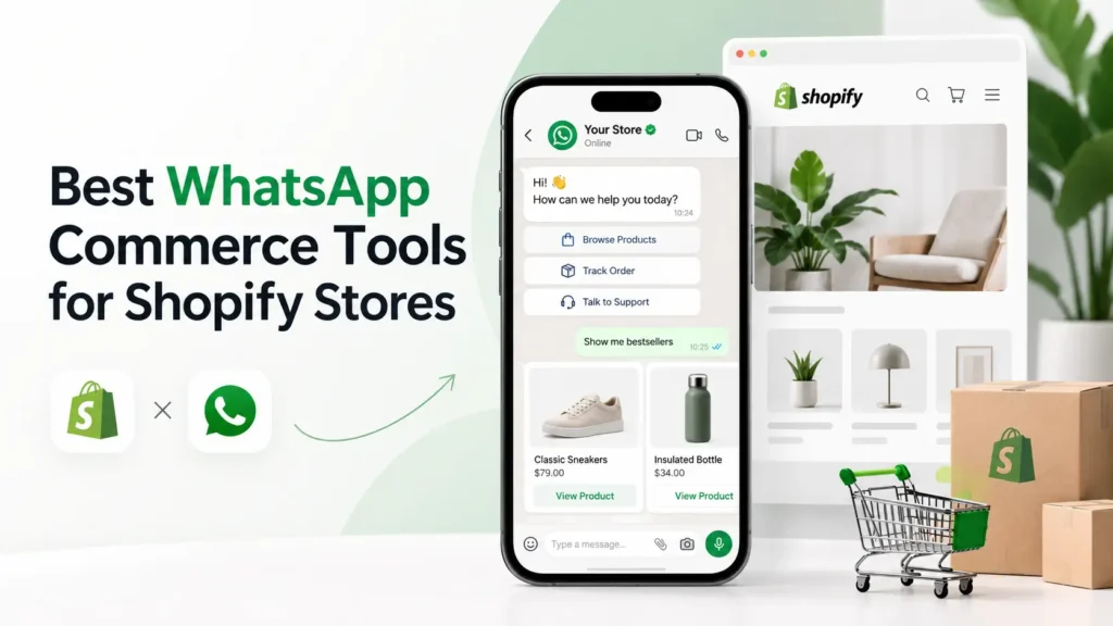 Best WhatsApp commerce tools for Shopify stores