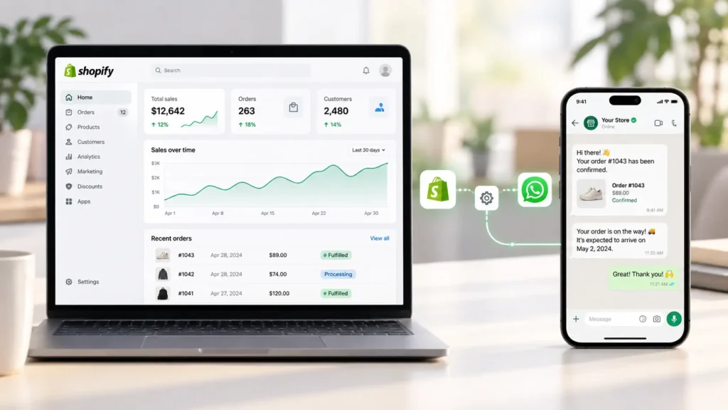 Shopify WhatsApp automation for customer communication