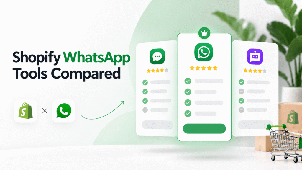 Comparison of the best Shopify WhatsApp commerce tools